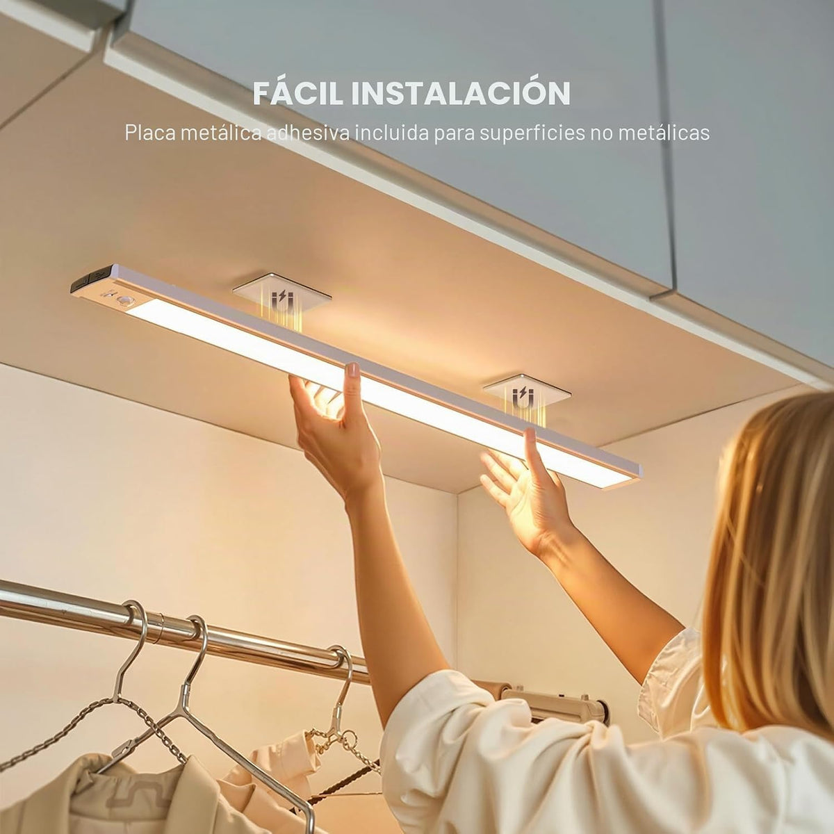 Pack x2 Lámparas LED Magnéticas Inteligentes con Sensor