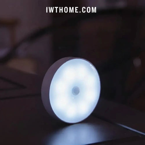 Mini Luz LED Circular Inteligente con Sensor de Movimiento